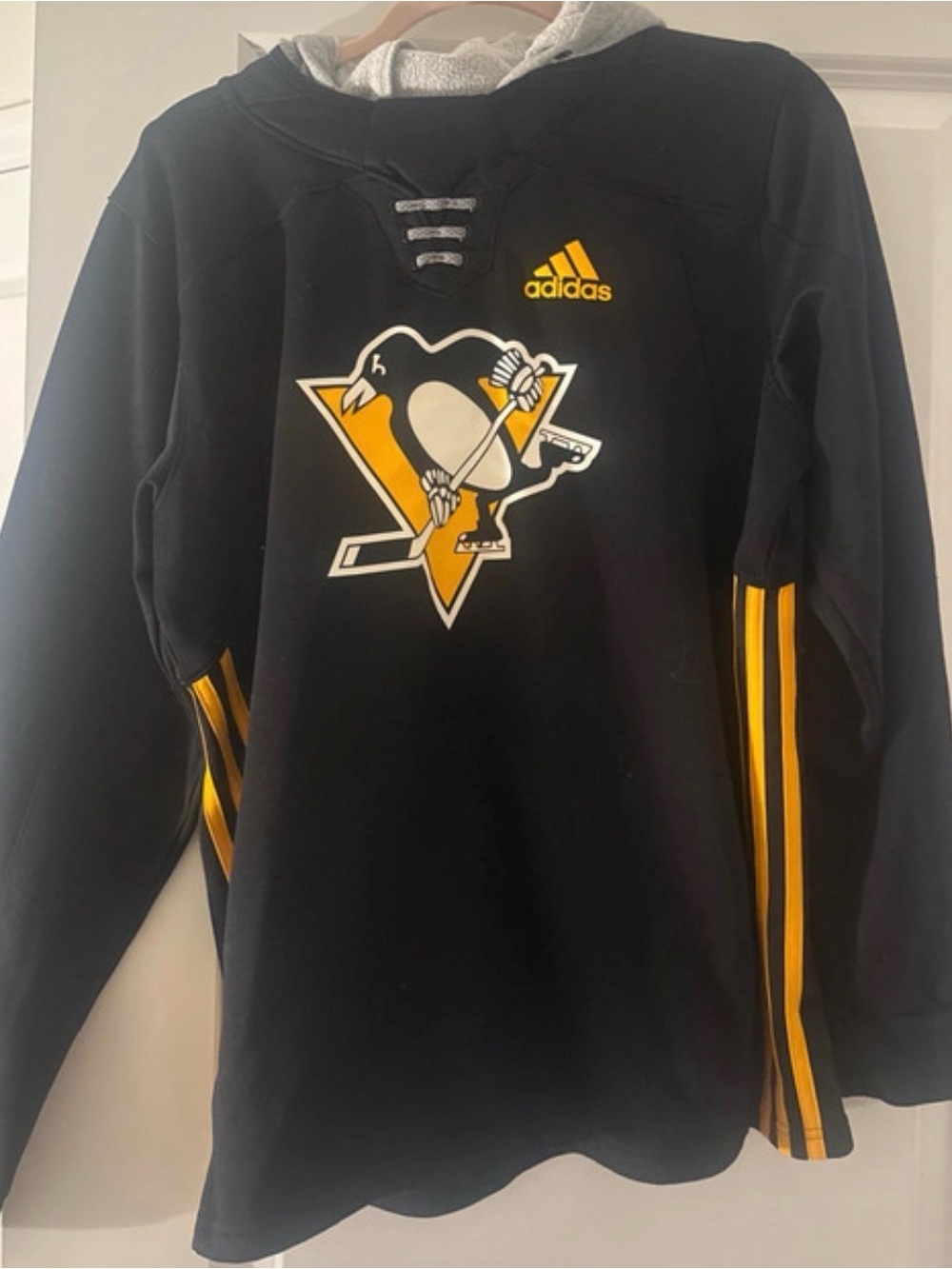 adidas Black Hoodie with NHL Logo